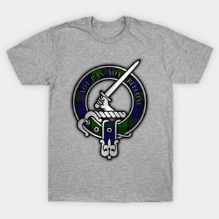 Clan Gunn Tartan Crest - Latin T-Shirt